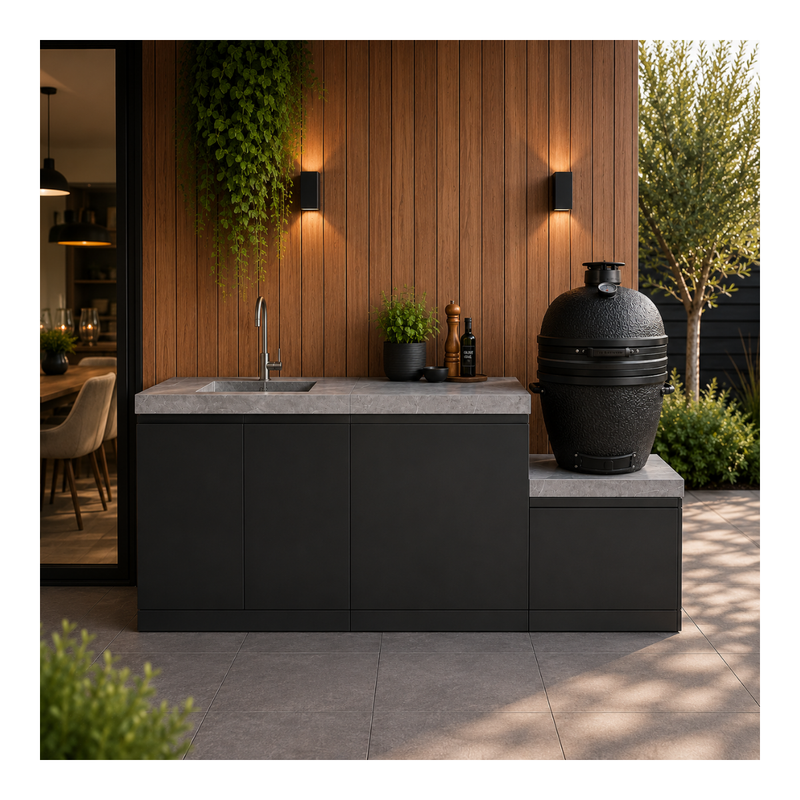 Grandpro Outdoor kitchen with sink, and Kamado grill -2.2M