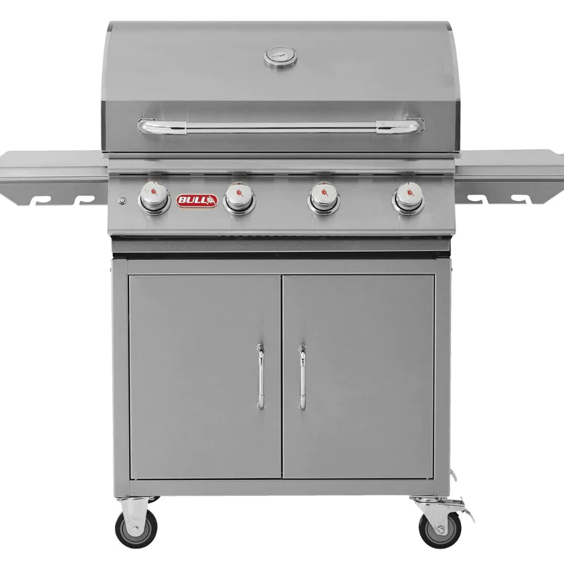 Bull Lonestar 4 Burner Gas BBQ Grill - Cart Stainless Steel