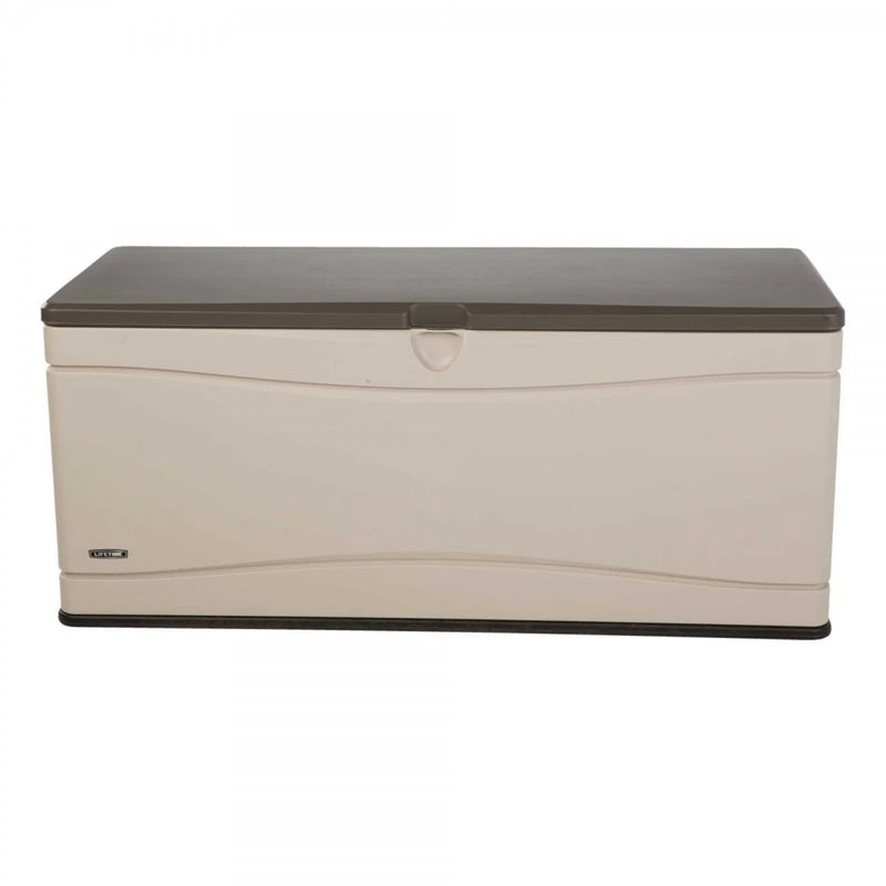 Lifetime 500L Plastic Outdoor Storage Box Brown/Desert Sand