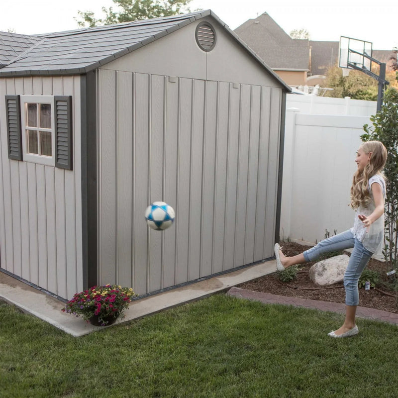 Lifetime 12.5ftx8ft Heavy Duty Plastic Shed