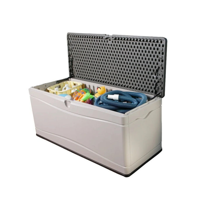 Lifetime 500L Plastic Outdoor Storage Box Brown/Desert Sand