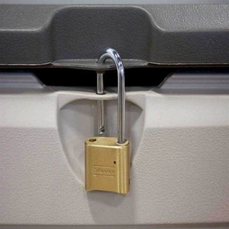 Lifetime 500L Plastic Outdoor Storage Box Brown/Desert Sand