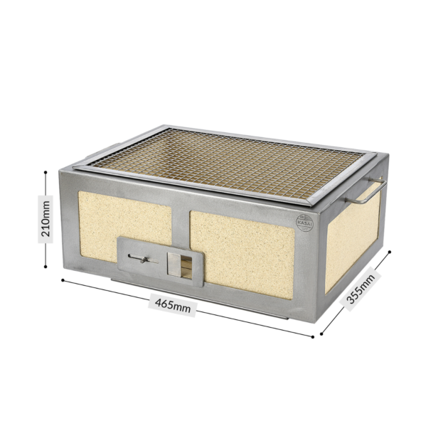 Medium Wide Kasai Konro Grill with Stainless Steel Frame V2