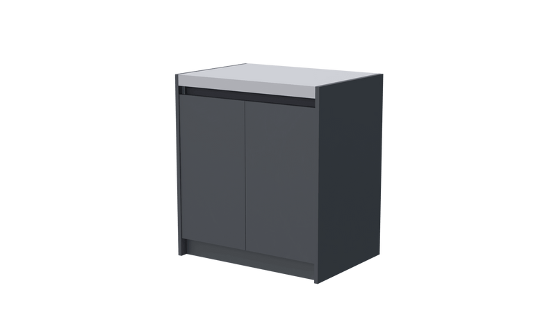 Whistler Fairford Outdoor Kitchen Grey Double Door Cabinet 80cm