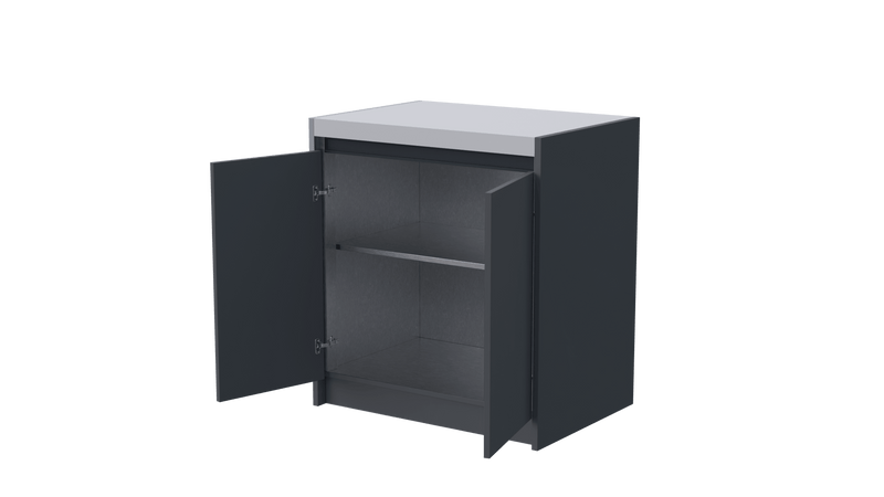 Whistler Fairford Outdoor Kitchen Grey Double Door Cabinet 80cm