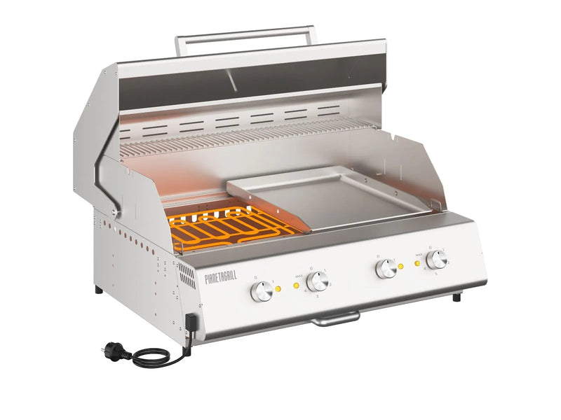 Pianeta Grill - Electric Fry Top 750 built-in with lid and teppanyaki plate