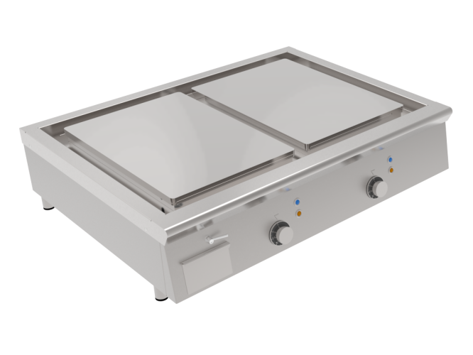 Mirror Residential & Commercial PLF2 Heavy Duty Electric Double Plancha