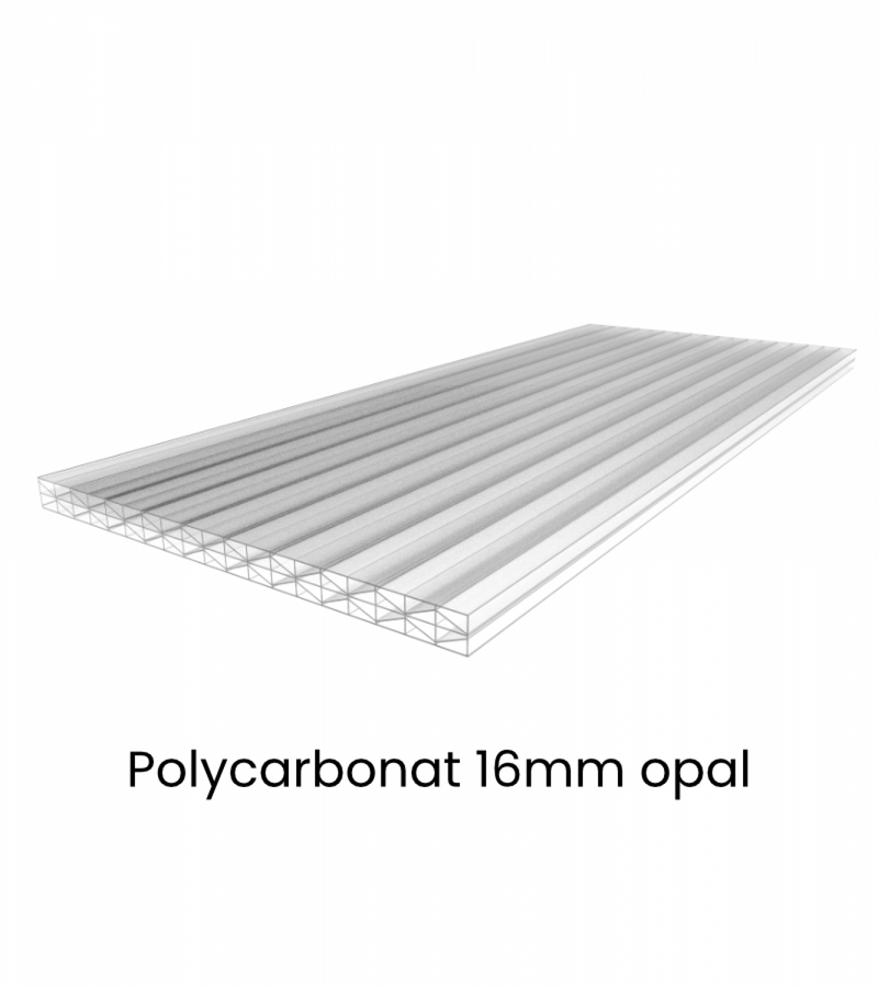 Terrace Canopy TDS with Polycarbonate 16mm Width 6m x Depth 4m