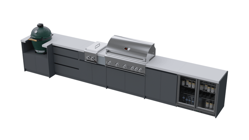 Whistler Fairford Outdoor Kitchen with Burford 5 Burner BBQ | 5.2M Full-Length