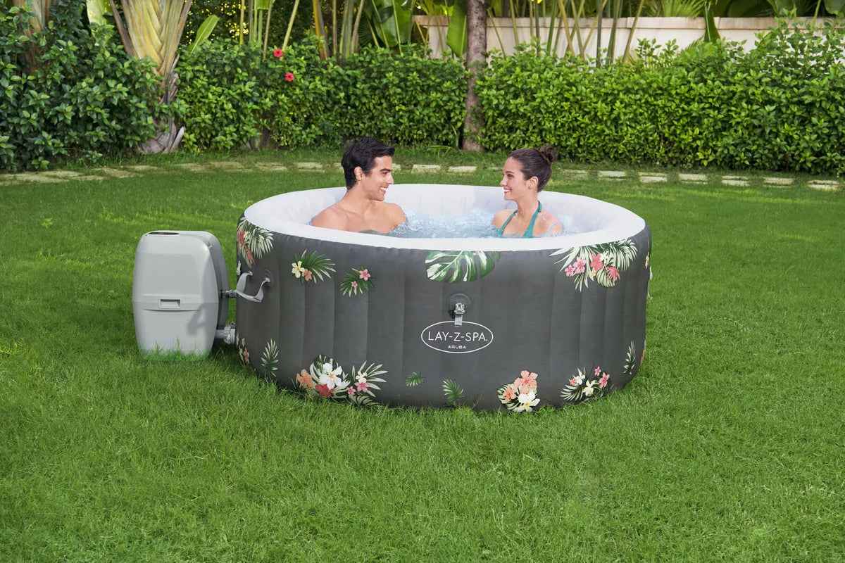 Lay-Z-Spa 67in x 26in Aruba AirJet Inflatable Hot Tub Spa ...