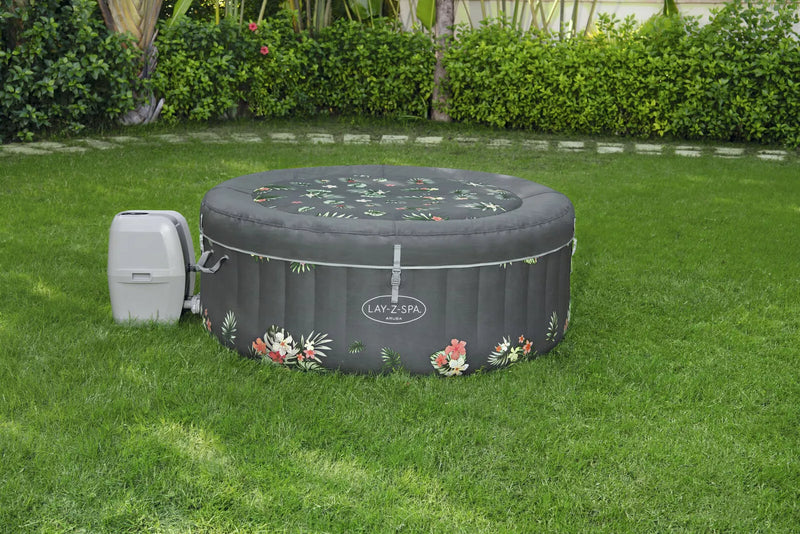 Cookout Inflatables Lay-Z-Spa 67in x 26in Aruba AirJet Inflatable Hot Tub Spa ...