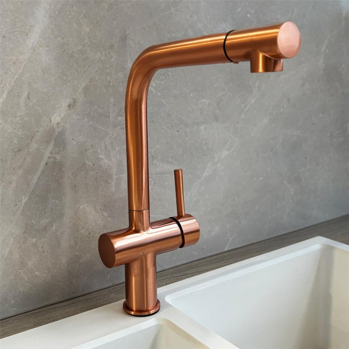 Tap Ingleton Copper Pull Out Kitchen Sink Mixer