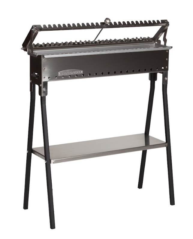 Rossofuoco Stainless Steel Barbecue for Skewers or “Arrosticini” - Charcoal fired