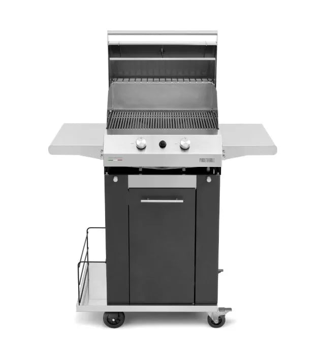 Barbecue Grill- Fry Top 500 High 2-burner  trolley & Round grills