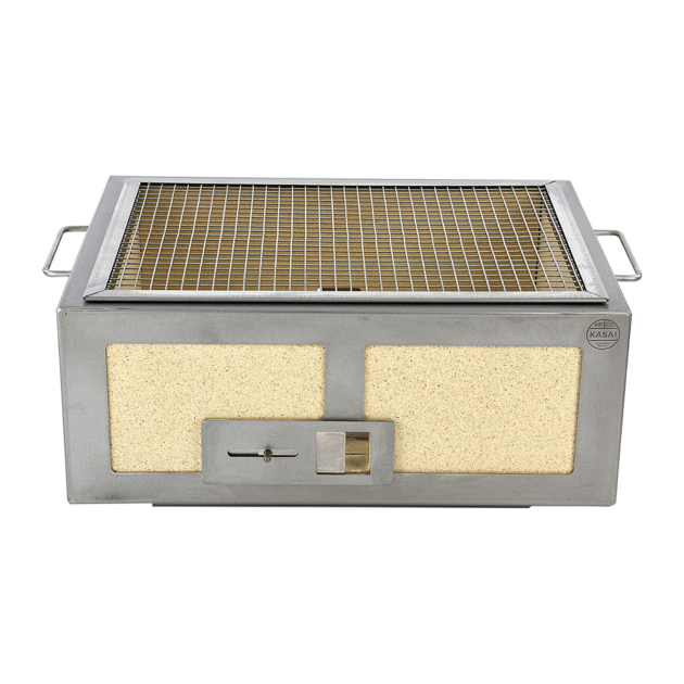 Medium Wide Kasai Konro Grill with Stainless Steel Frame V2