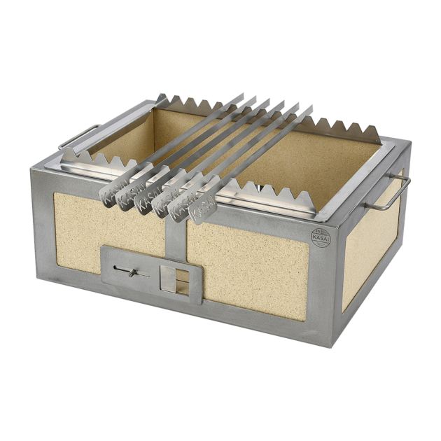 Kasai Konro Skewer Rack & 6 Skewers (for Medium Wide Kasai Grill)