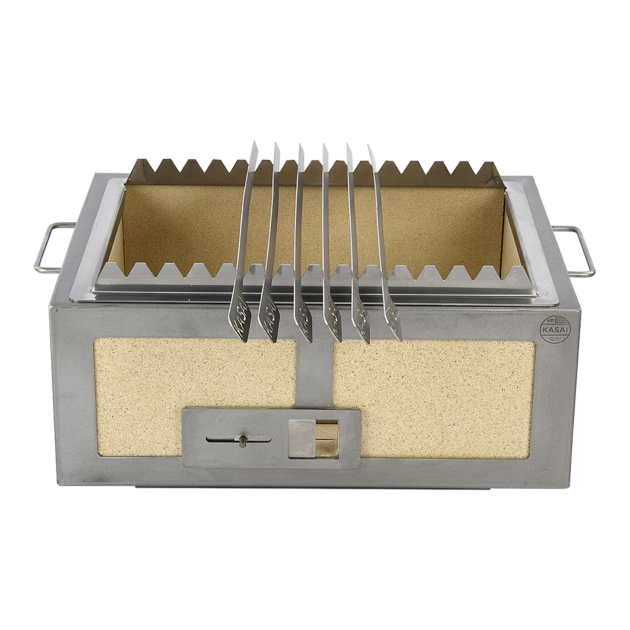 Kasai Konro Skewer Rack & 6 Skewers (for Medium Wide Kasai Grill)