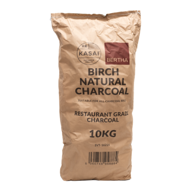 Kasai & Bertha Restaurant Quality Birch Lumpwood Barbecue Charcoal - 10kg