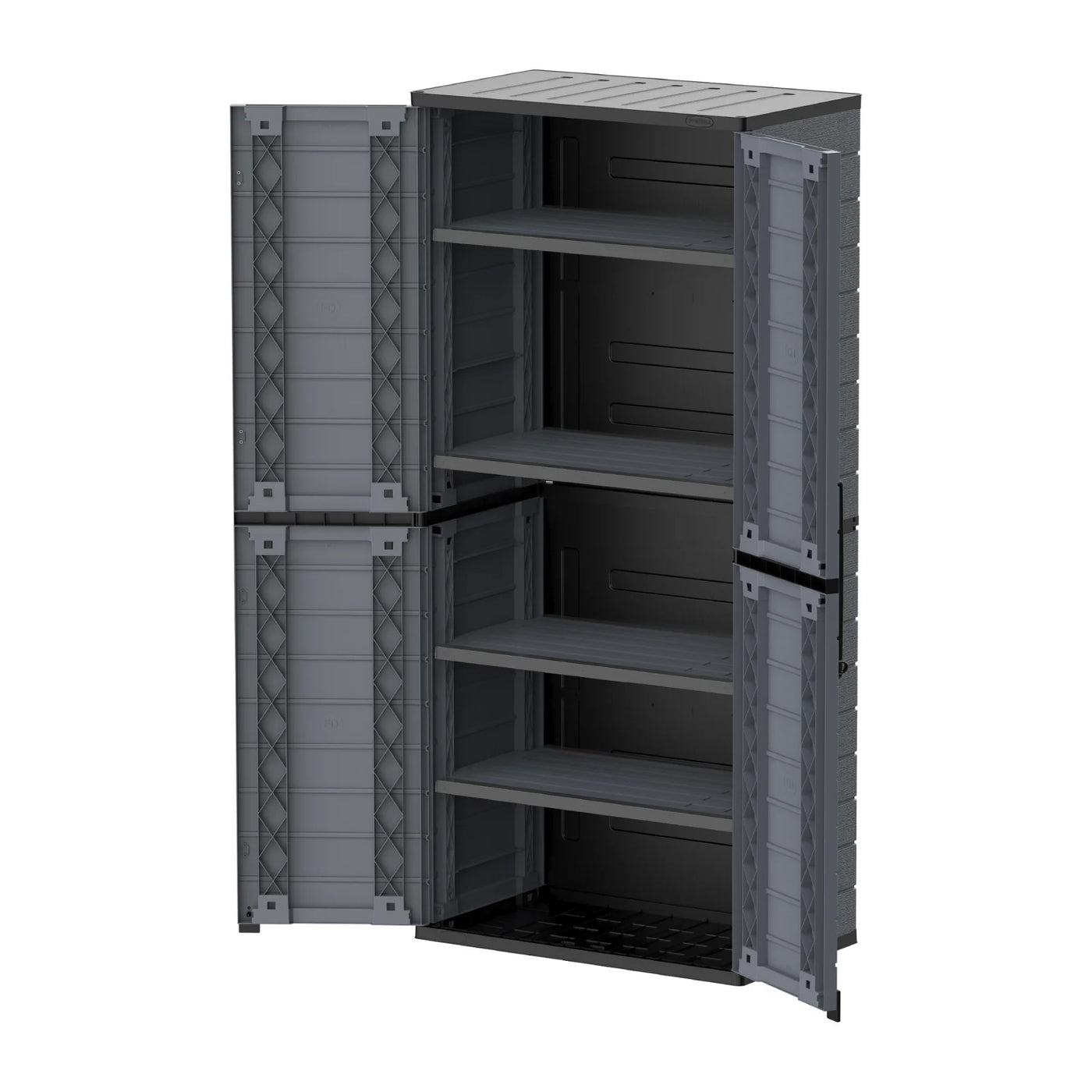 Duramax Cedargrain Tall Plastic Vertical Storage Cabinet