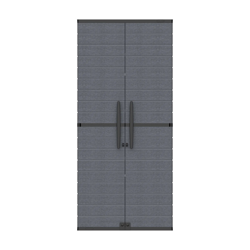 Duramax Cedargrain Tall Plastic Vertical Storage Cabinet