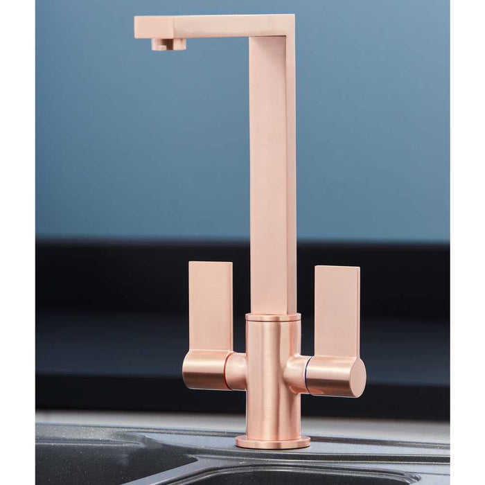 Tap Ayton Mono Block Mixer Kitchen-Copper