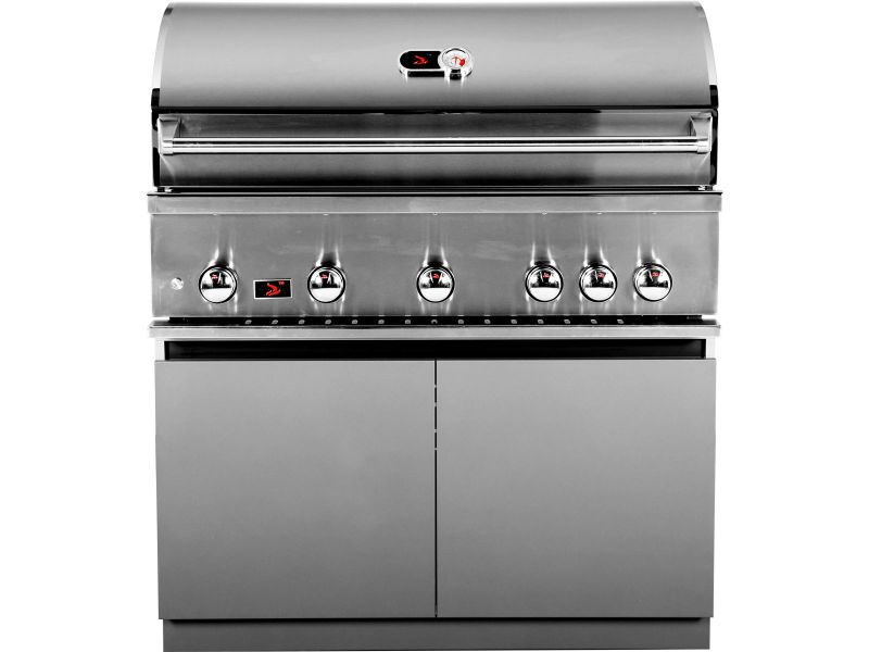 Whistler Fairford Outdoor Kitchen with Burford 5-Burner BBQ and side burner | 3.6M X 1.6M Full-Length