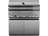 Whistler Fairford Grey Outdoor Kitchen 5-Burner BBQ and side Burner | 2.7M Full-Length