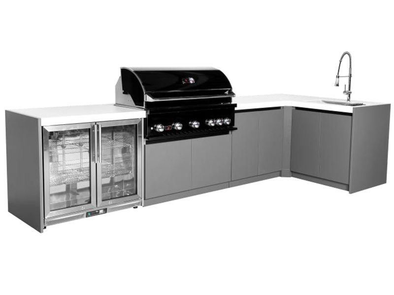 Whistler Fairford Outdoor Kitchen with Burford 5-Burner BBQ | 3.6M X 1.6M Full-Length