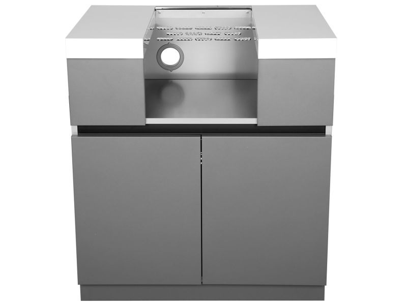 Whistler Fairford Outdoor Kitchen with Burford 5-Burner BBQ and side burner | 1.6M X 4.2M x 1.6 Full-Length