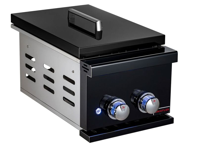 Whistler Fairford Outdoor Kitchen with Burford 5-Burner BBQ and side burner | 1.6M X 4.2M x 1.6 Full-Length