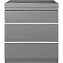 Whistler Grills Malmesbury 6-Burner Kitchen with Double Door Fridge, Sink and Corner Units - Stainless Steel 1.5m x 5m x 1.5m
