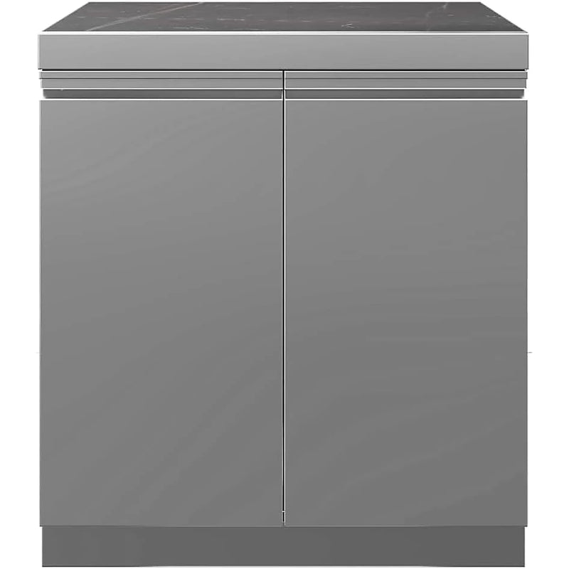 Whistler Grills Lechlade 6-Burner Kitchen with Double Door Fridge and Sink - Stainless Steel 4.8Meters