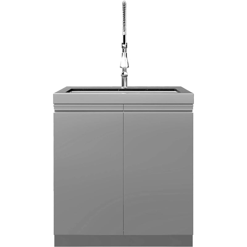 Whistler Outdoor Kitchen 6 Burner BBQ, Sink and Fridge, Luton  1.5m x 4.4m x 1.6m