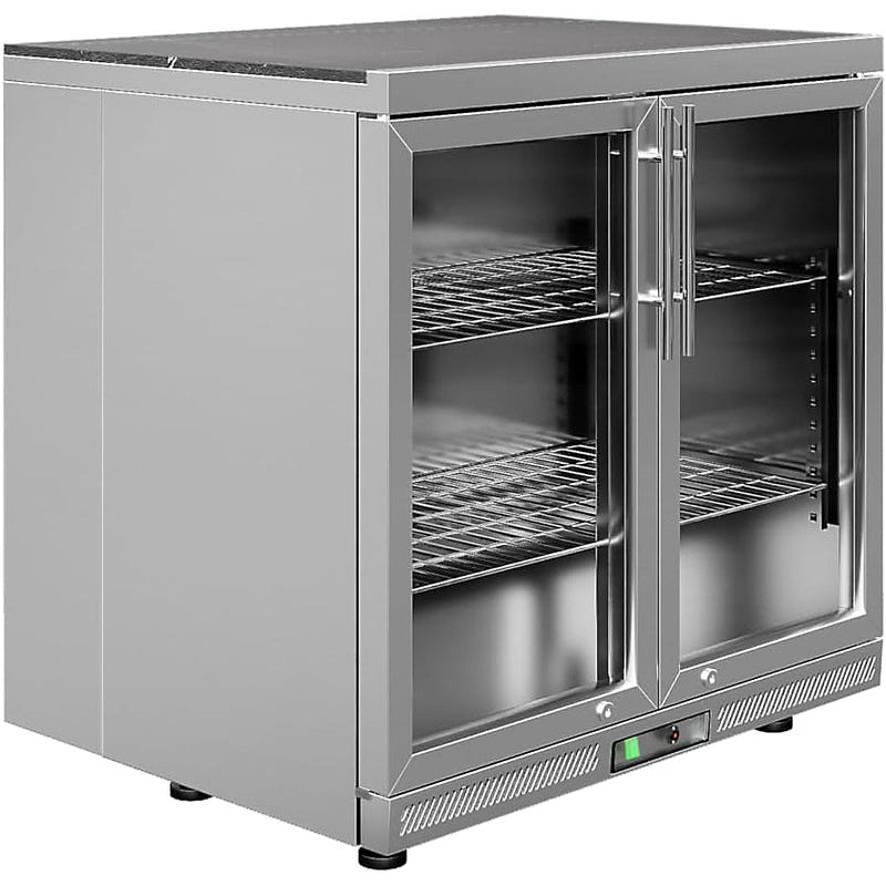 Whistler Grills Oaksey 6-Burner Kitchen with Double Door Fridge, Sink and Gas Bottle Cabinet - Stainless Steel 4.2Meters