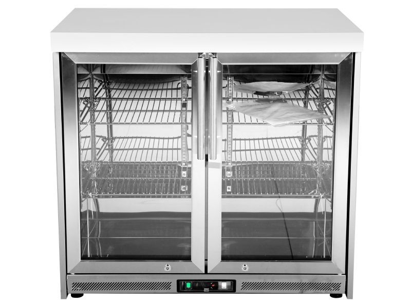 Whistler Fairford Grey Outdoor Kitchen 5-Burner BBQ, Fridge and side Burner | 3.6M Full-Length