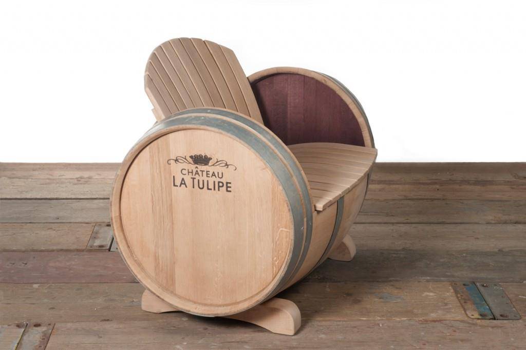 Wine barrel lounge set XL Ilja Gort 4 piece set