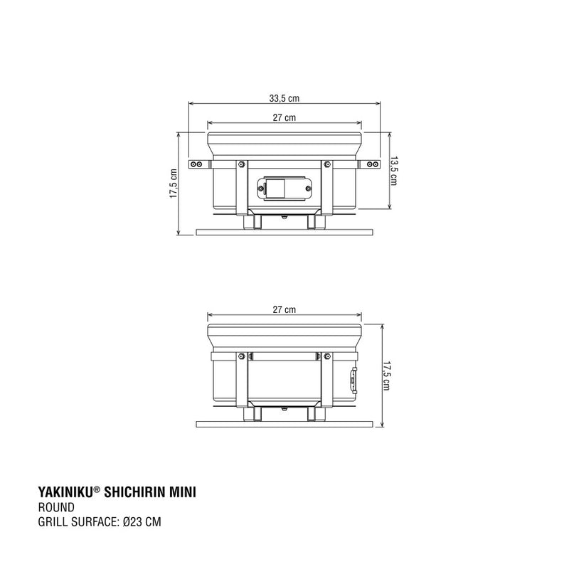 YAKINIKU MINI Round Shichirin | Teppanyaki & Hibachi grill