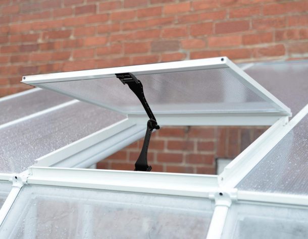 Enclosed Gazebo 8 ft. x 10 ft. Solarium Kit - White Structure & Hybrid Panels