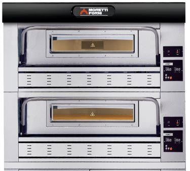 MORETTI FORNI P110GA/2 - 2+2 TRAY, 8" CROWN TWIN DECK GAS BAKERY OVEN