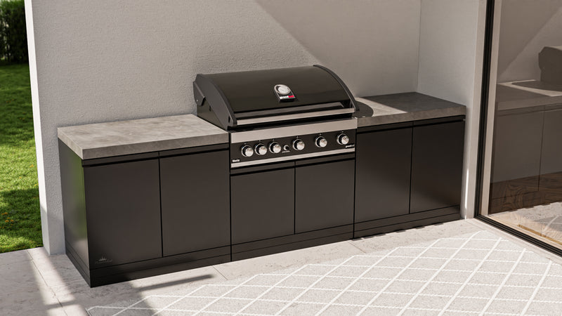 GrandPro Outdoor Kitchen with 5 Burner BBQ - 2.6m