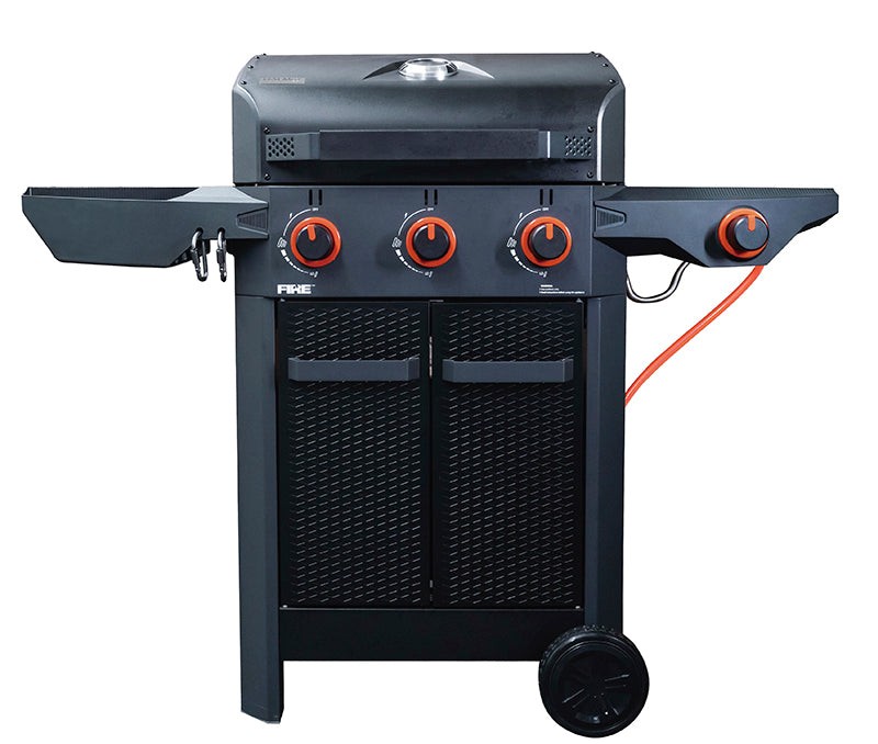 Halmo 3B Family Gas Grill with side burner