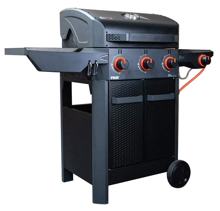 Halmo 3B Family Gas Grill with side burner