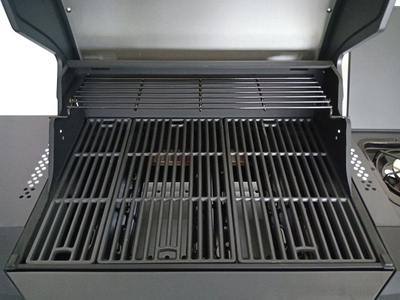 Halmo 3B Family Gas Grill with side burner