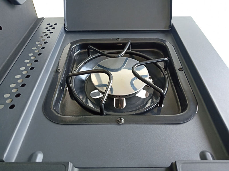 Halmo 3B Family Gas Grill with side burner