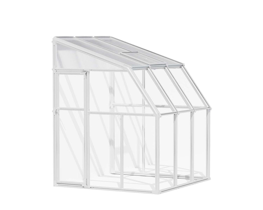 Enclosed Gazebo 6 ft. x 6 ft. Solarium Kit - White Structure & Hybrid Panels