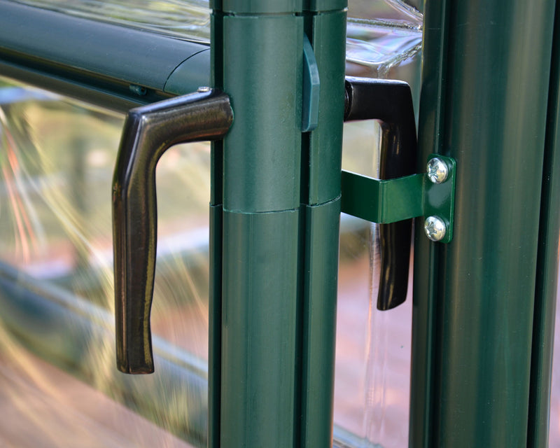 Hobby Gardener 8 ft. x 16 ft. Greenhouse Kit - Green Structure & Frost Twinwall Panels