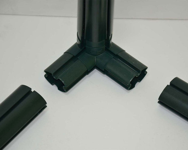 Hobby Gardener 8 ft. x 12 ft. Greenhouse Kit - Green Structure & Frost Twinwall Panels