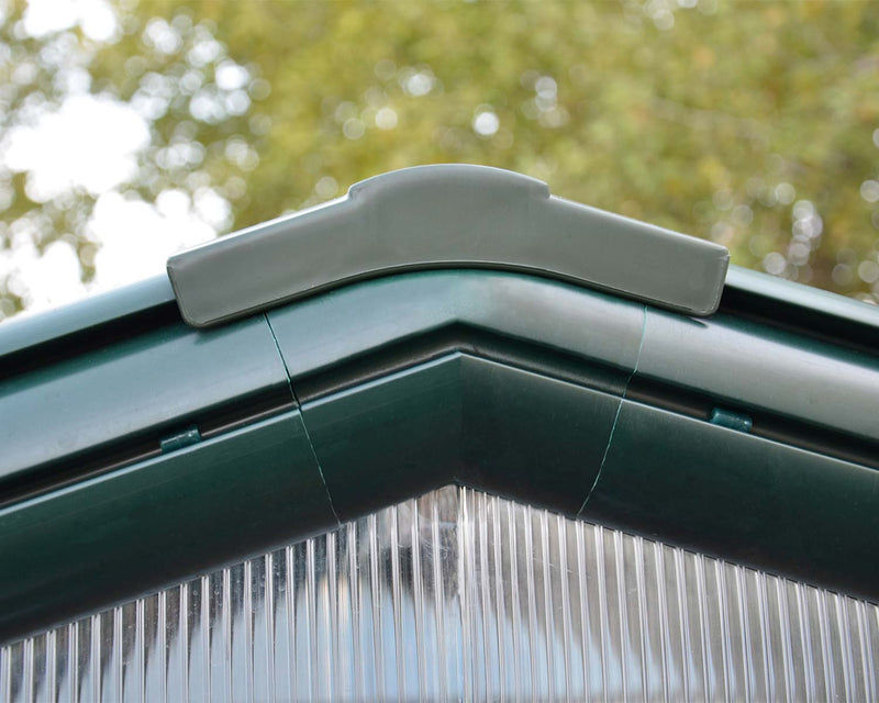 Hobby Gardener 8 ft. x 8 ft. Greenhouse Kit - Green Structure & Frost Twinwall Panels