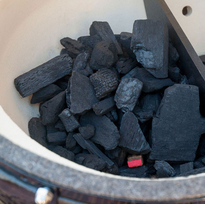 Primo Oval 200 Grill With Steel Cart & Side Shelves