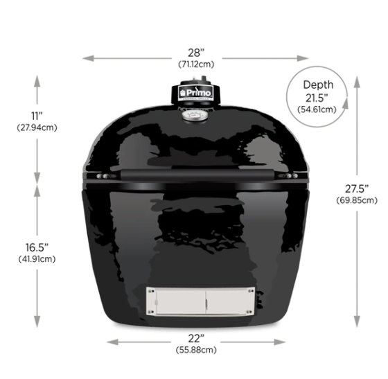 Primo Oval XL 400 All-in-One Ceramic Grill — Primecookout Ltd